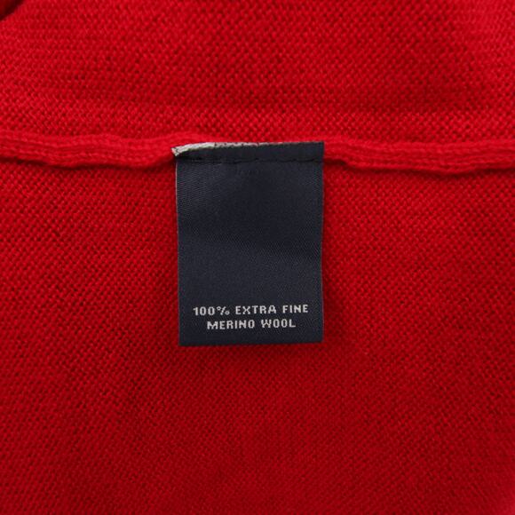 Hart Schaffner Marx Sweater Vest Red Men's Extra Fine Merino Wool V Neck NWT 3XB - Picture 10 of 12